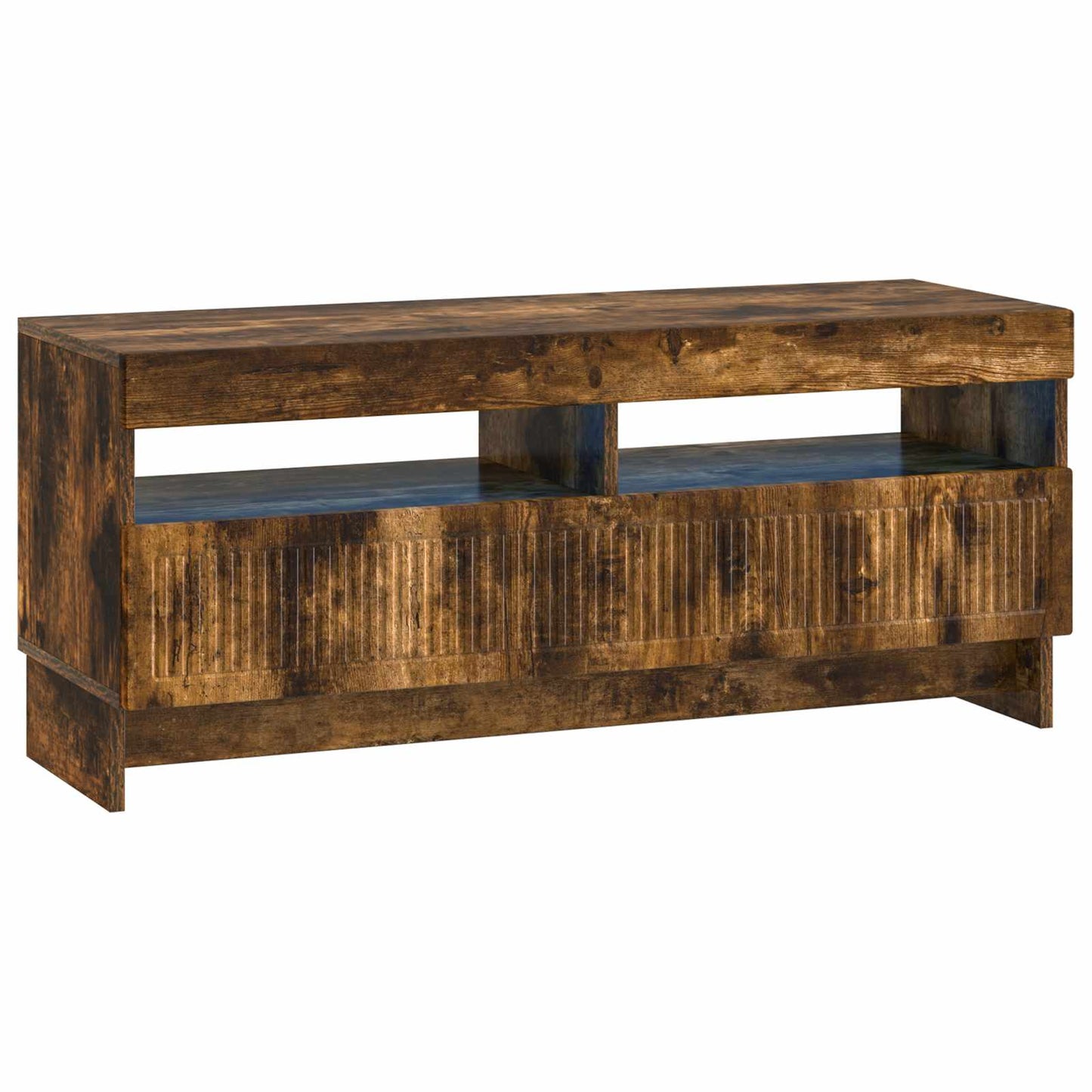 vidaXL 5 Piece LED TV Cabinet Smoked Oak Engineered Wood