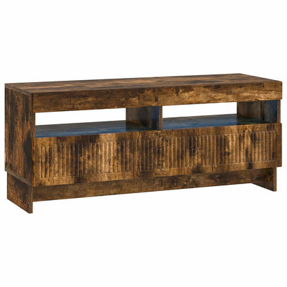 vidaXL 5 Piece LED TV Cabinet Smoked Oak Engineered Wood