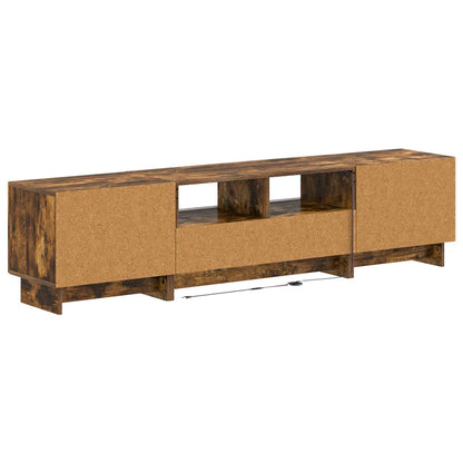 vidaXL 5 Piece LED TV Cabinet Smoked Oak Engineered Wood