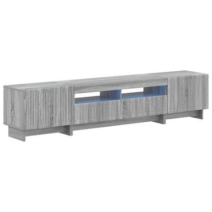 vidaXL 5 Piece LED TV Cabinet Grey Sonoma Engineered Wood