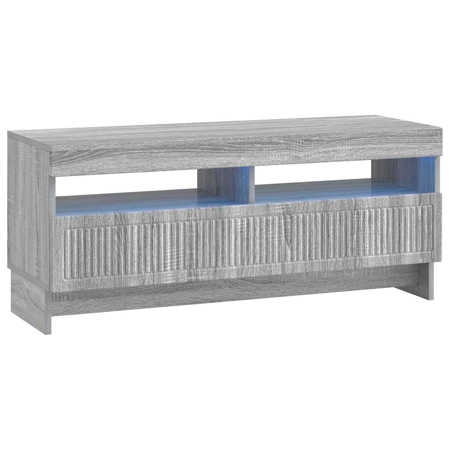 vidaXL 5 Piece LED TV Cabinet Grey Sonoma Engineered Wood