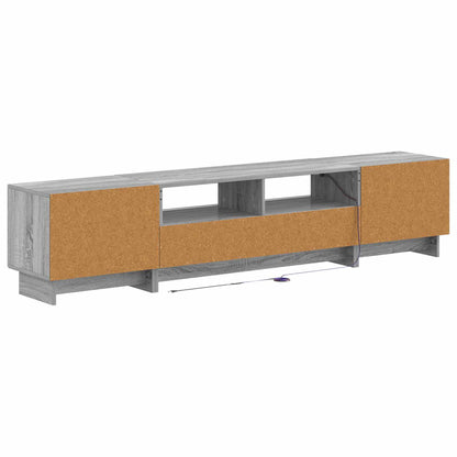 vidaXL 5 Piece LED TV Cabinet Grey Sonoma Engineered Wood