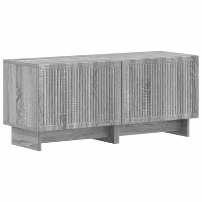 vidaXL 5 Piece LED TV Cabinet Grey Sonoma Engineered Wood