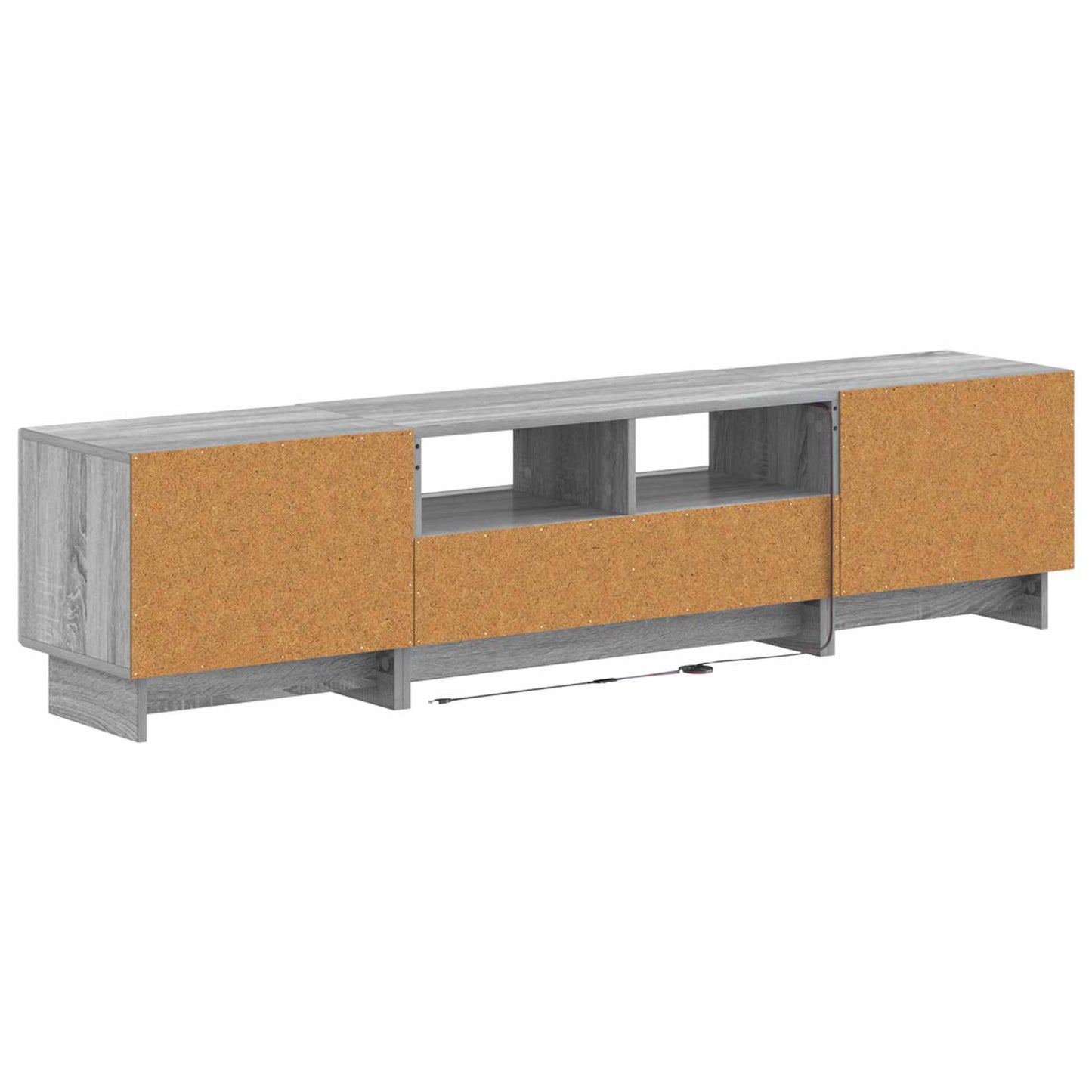 vidaXL 5 Piece LED TV Cabinet Grey Sonoma Engineered Wood