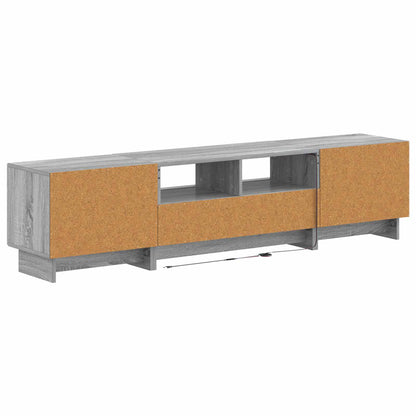 vidaXL 5 Piece LED TV Cabinet Grey Sonoma Engineered Wood