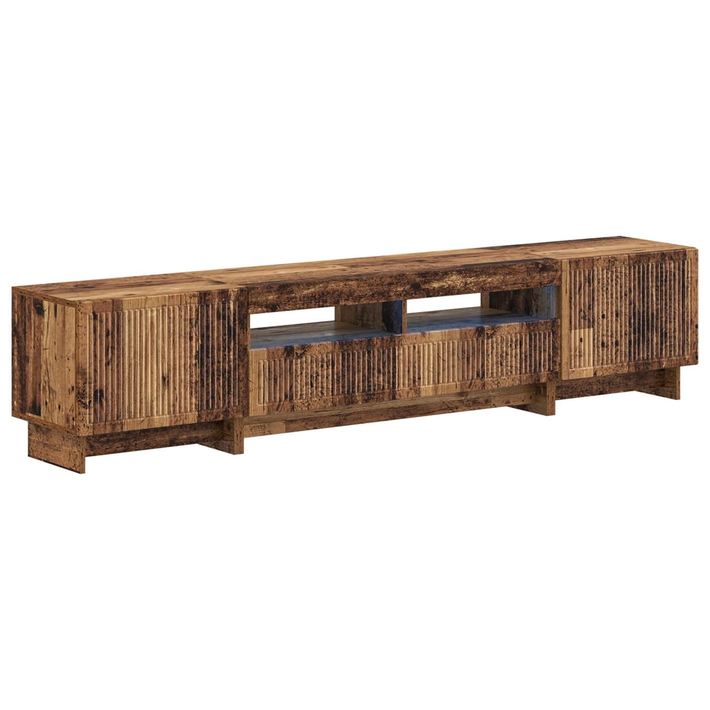 vidaXL 5 Piece LED TV Cabinet Old Wood Engineered Wood
