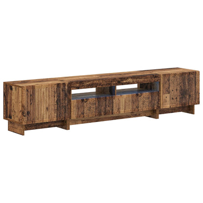 vidaXL 5 Piece LED TV Cabinet Old Wood Engineered Wood