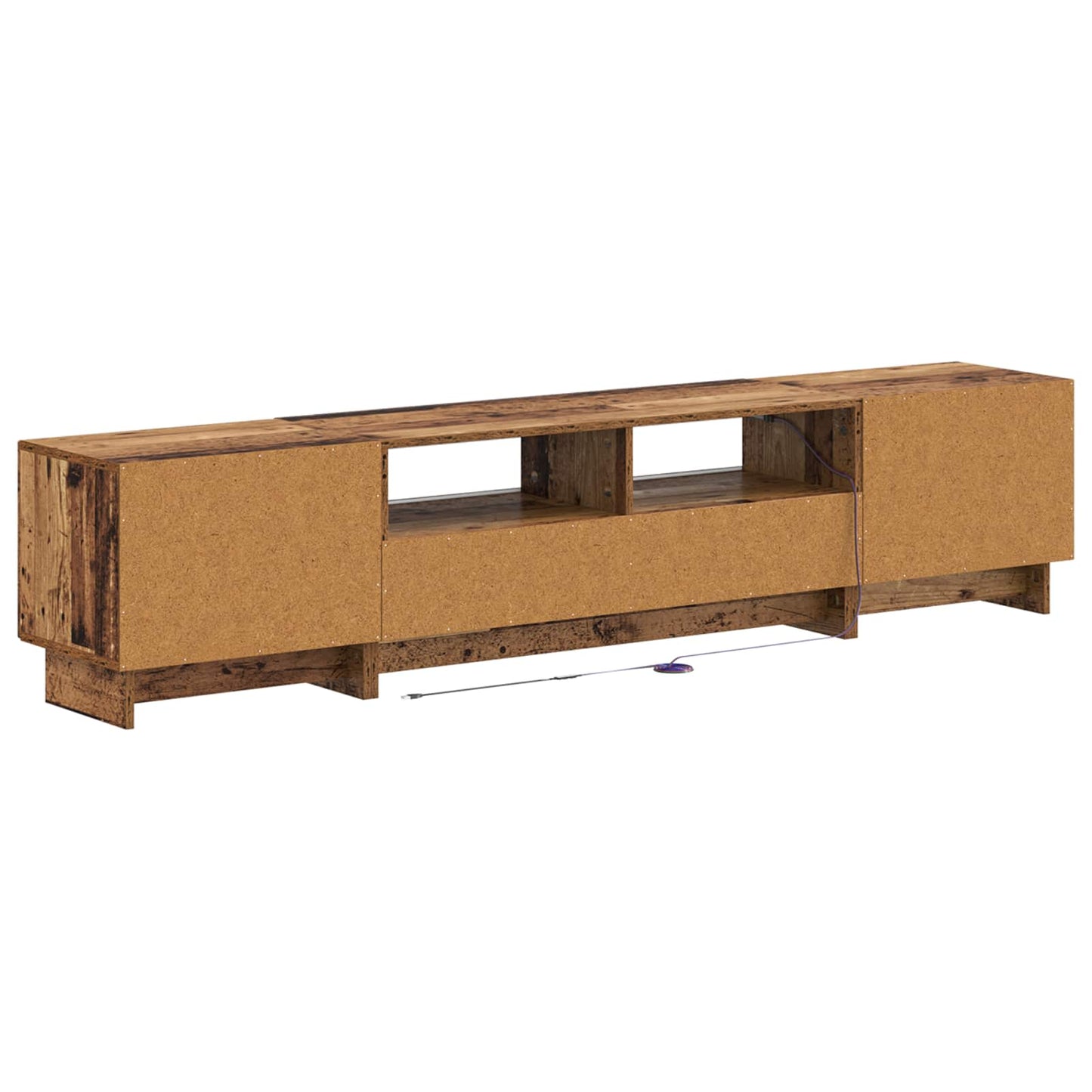 vidaXL 5 Piece LED TV Cabinet Old Wood Engineered Wood