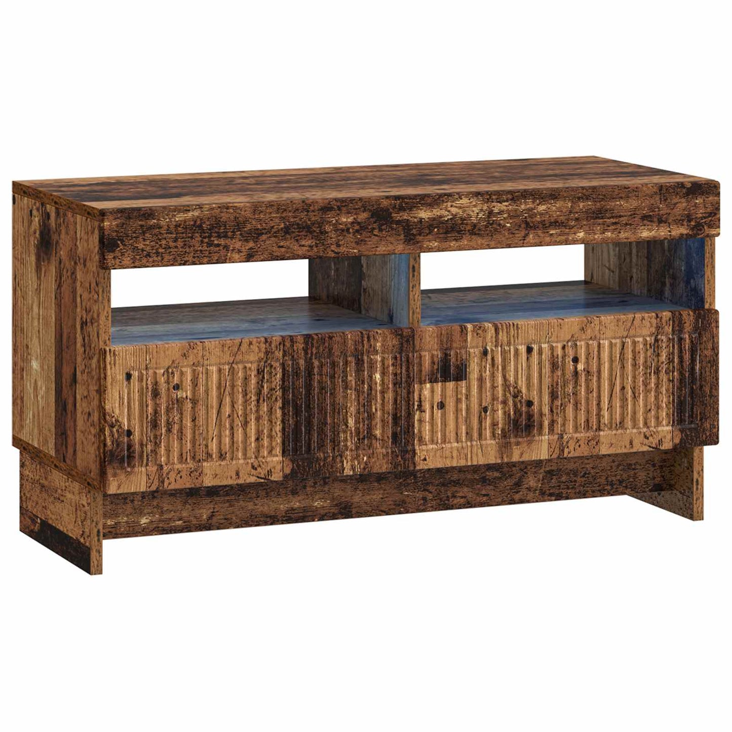 vidaXL 5 Piece LED TV Cabinet Old Wood Engineered Wood