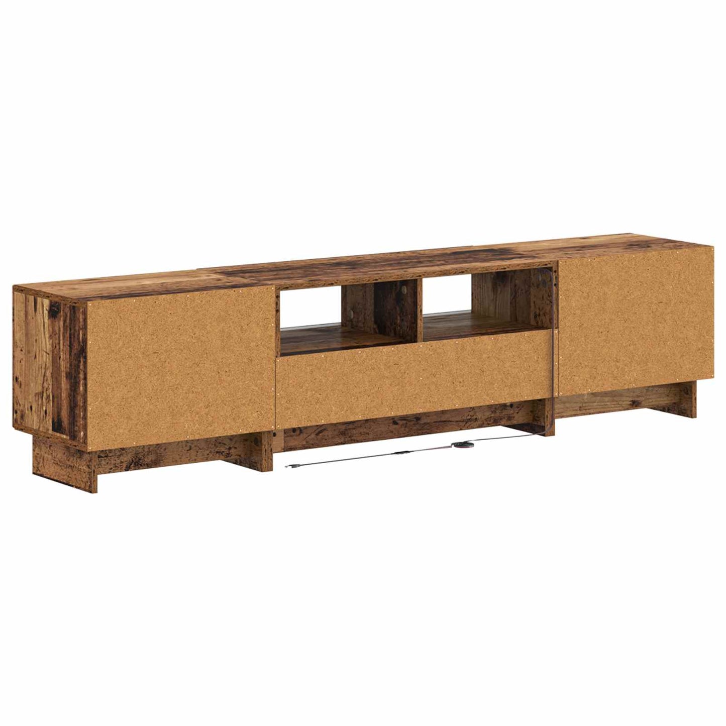 vidaXL 5 Piece LED TV Cabinet Old Wood Engineered Wood