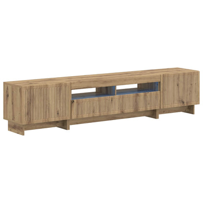 vidaXL 5 Piece LED TV Cabinet Artisan Oak Engineered Wood