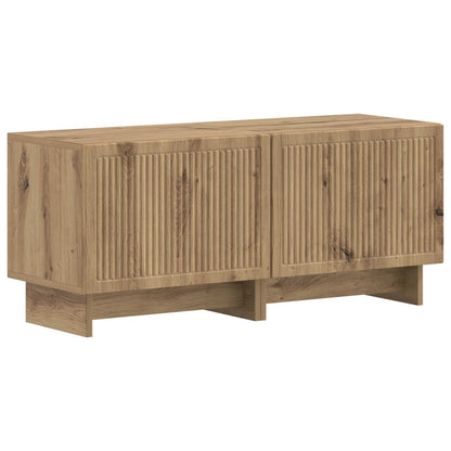 vidaXL 5 Piece LED TV Cabinet Artisan Oak Engineered Wood