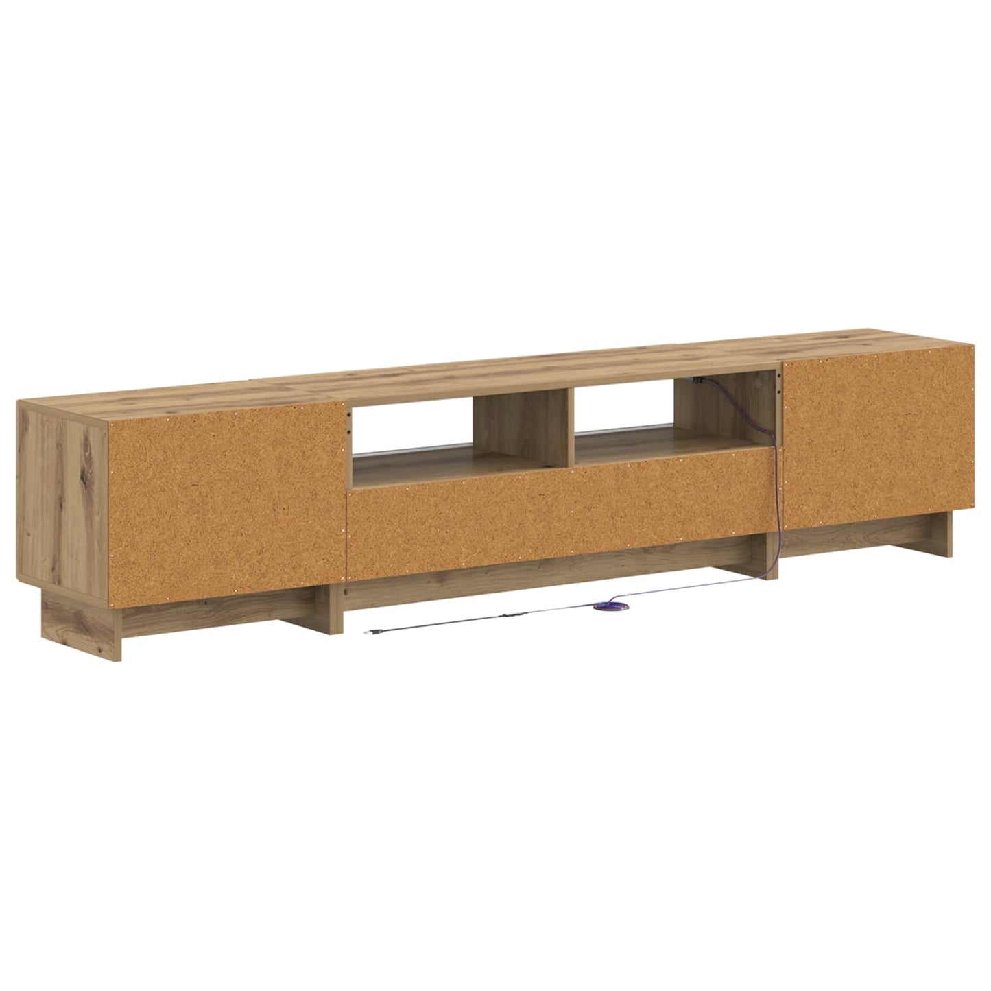 vidaXL 5 Piece LED TV Cabinet Artisan Oak Engineered Wood