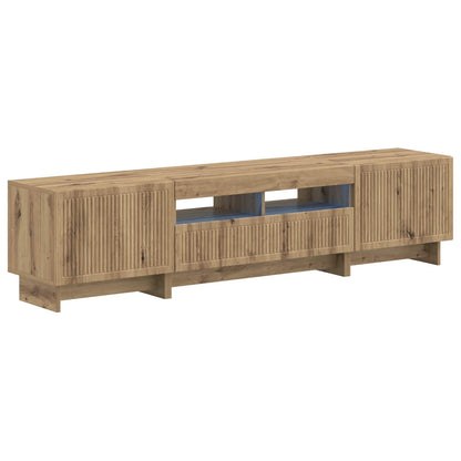 vidaXL 5 Piece LED TV Cabinet Artisan Oak Engineered Wood