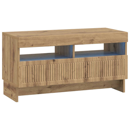 vidaXL 5 Piece LED TV Cabinet Artisan Oak Engineered Wood