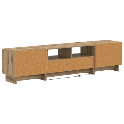 vidaXL 5 Piece LED TV Cabinet Artisan Oak Engineered Wood