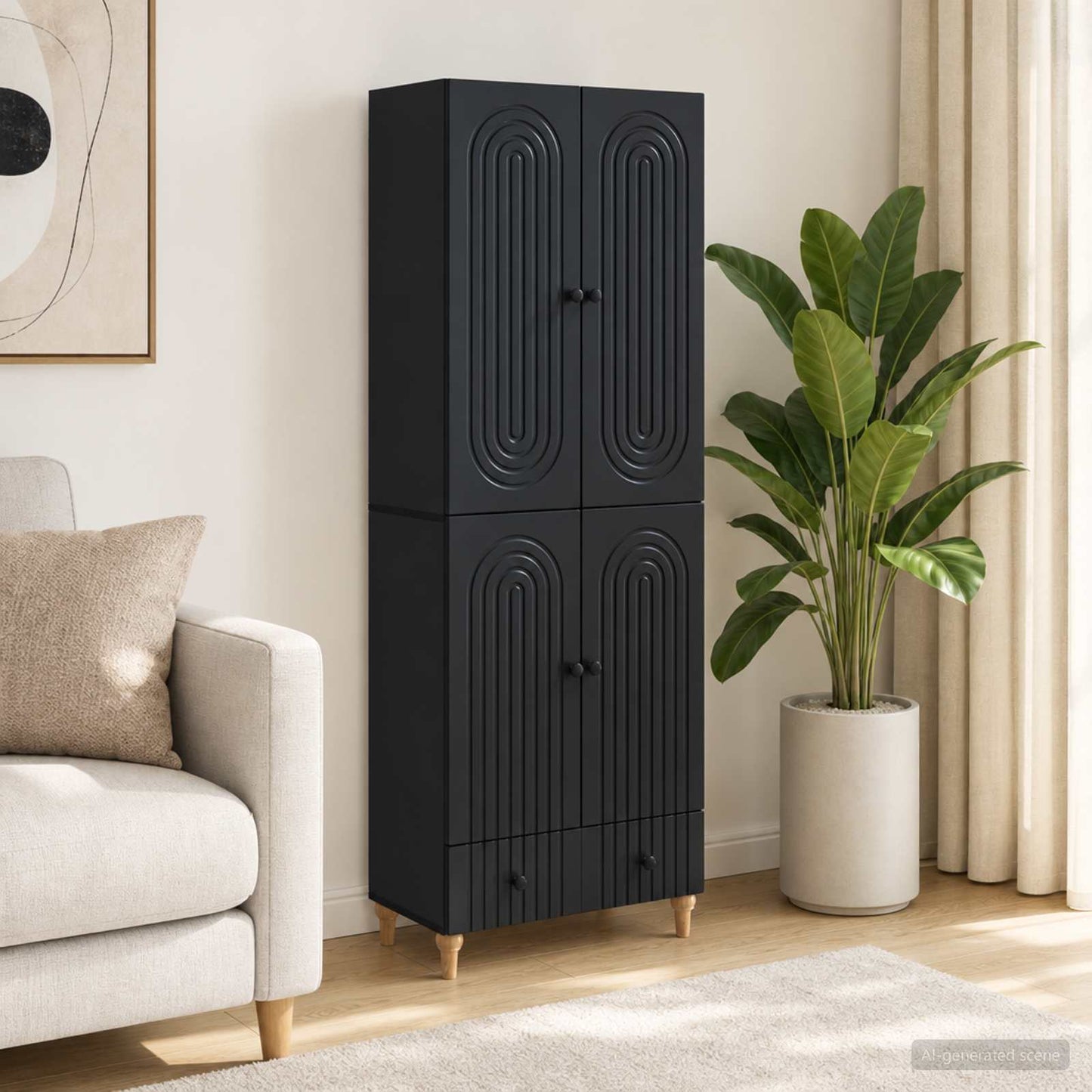 vidaXL Cabinet Set 2 pcs Engineered Wood