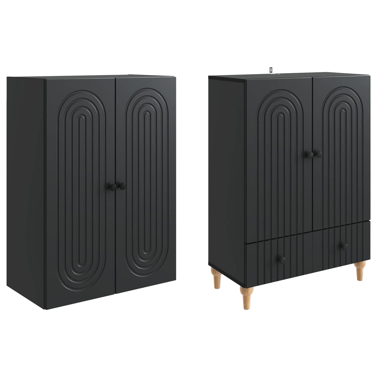 vidaXL Cabinet Set 2 pcs 66 x 34.5 x 95 cm Engineered Wood