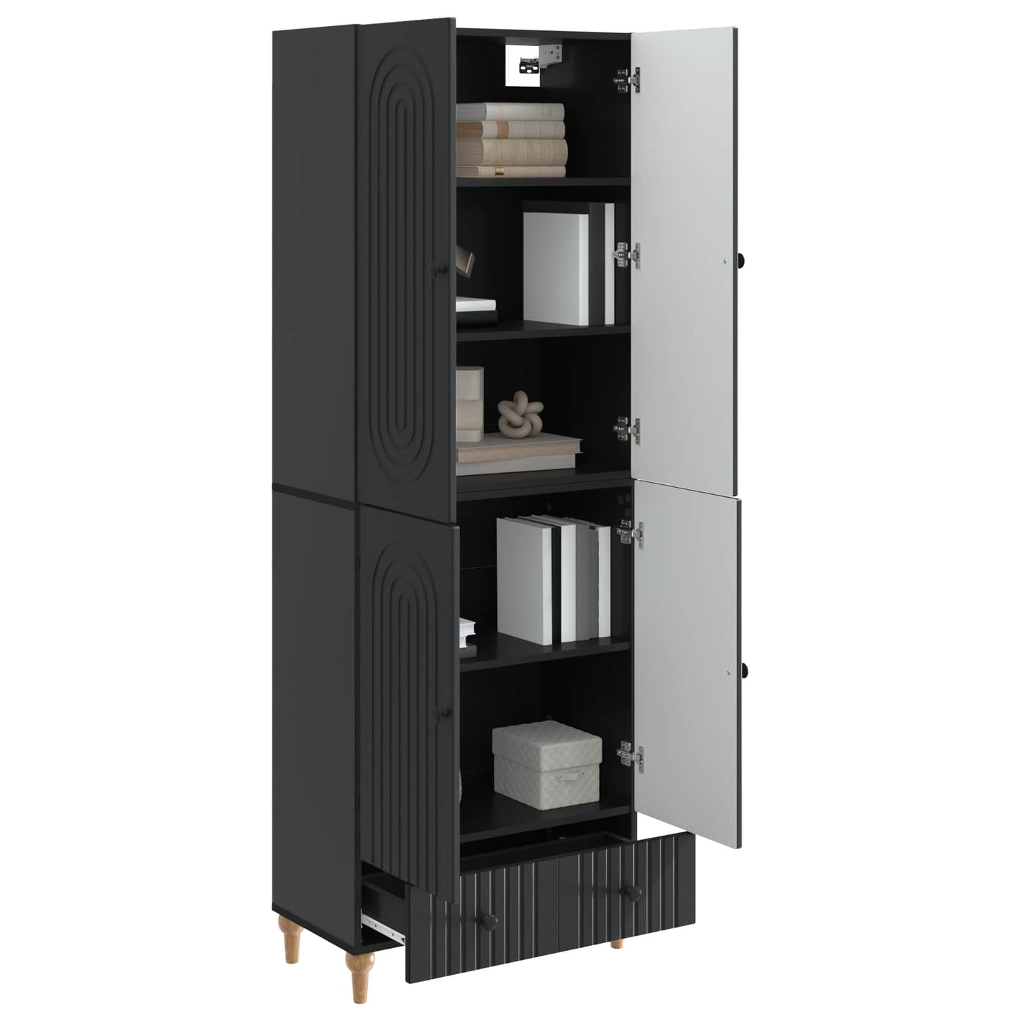 vidaXL Cabinet Set 2 pcs 66 x 34.5 x 95 cm Engineered Wood