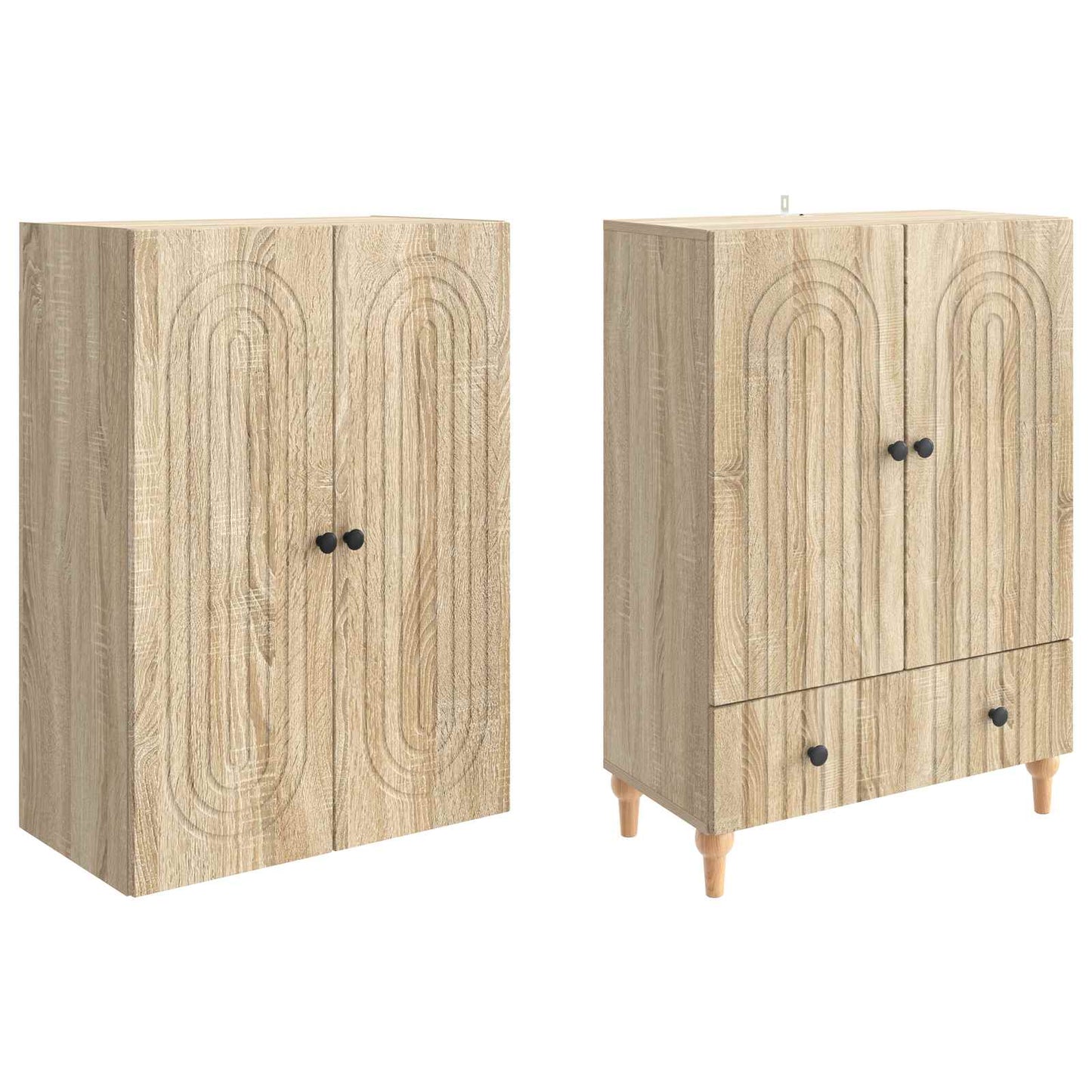 vidaXL Cabinet Set 2 pcs 66 x 34.5 x 95 cm Engineered Wood