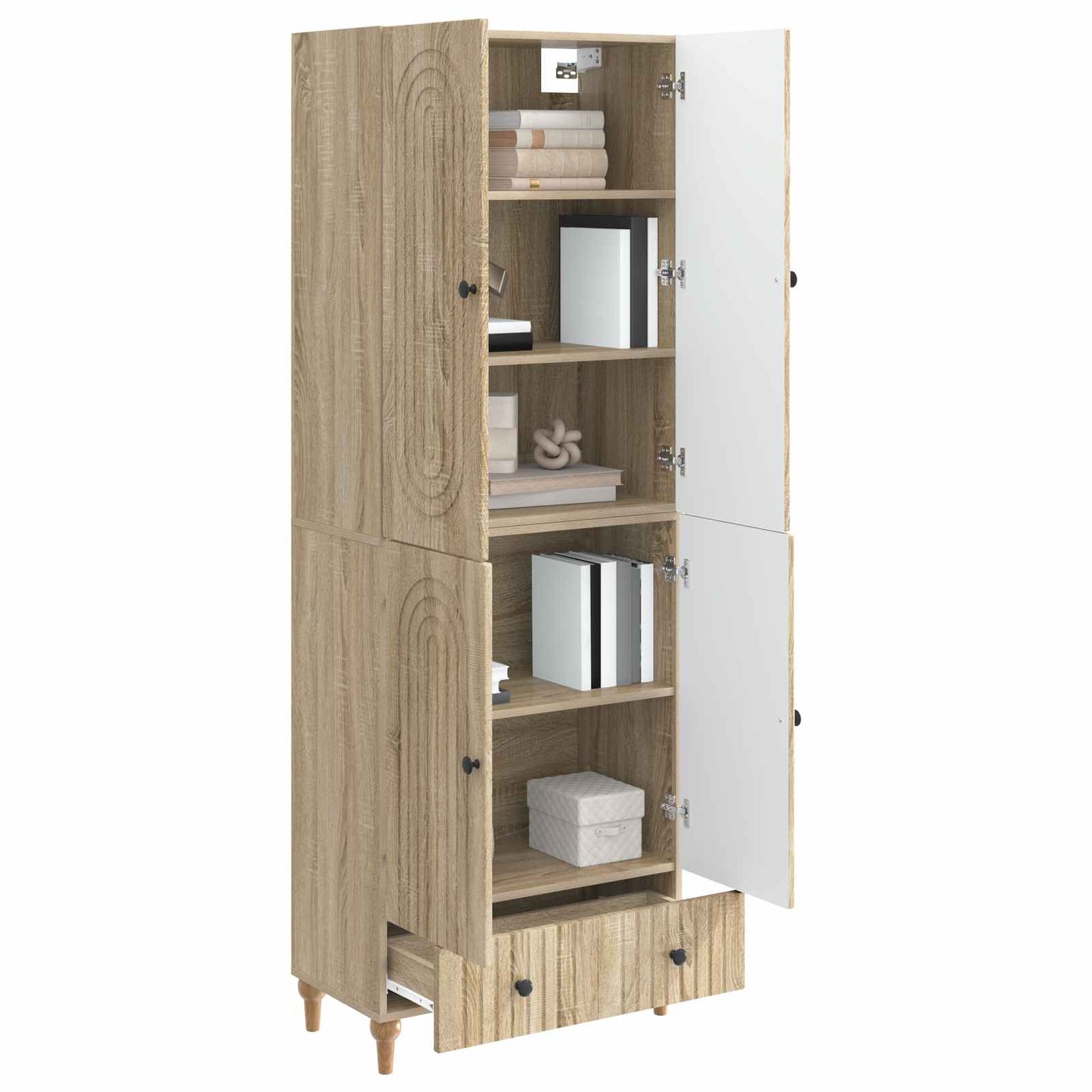 vidaXL Cabinet Set 2 pcs 66 x 34.5 x 95 cm Engineered Wood