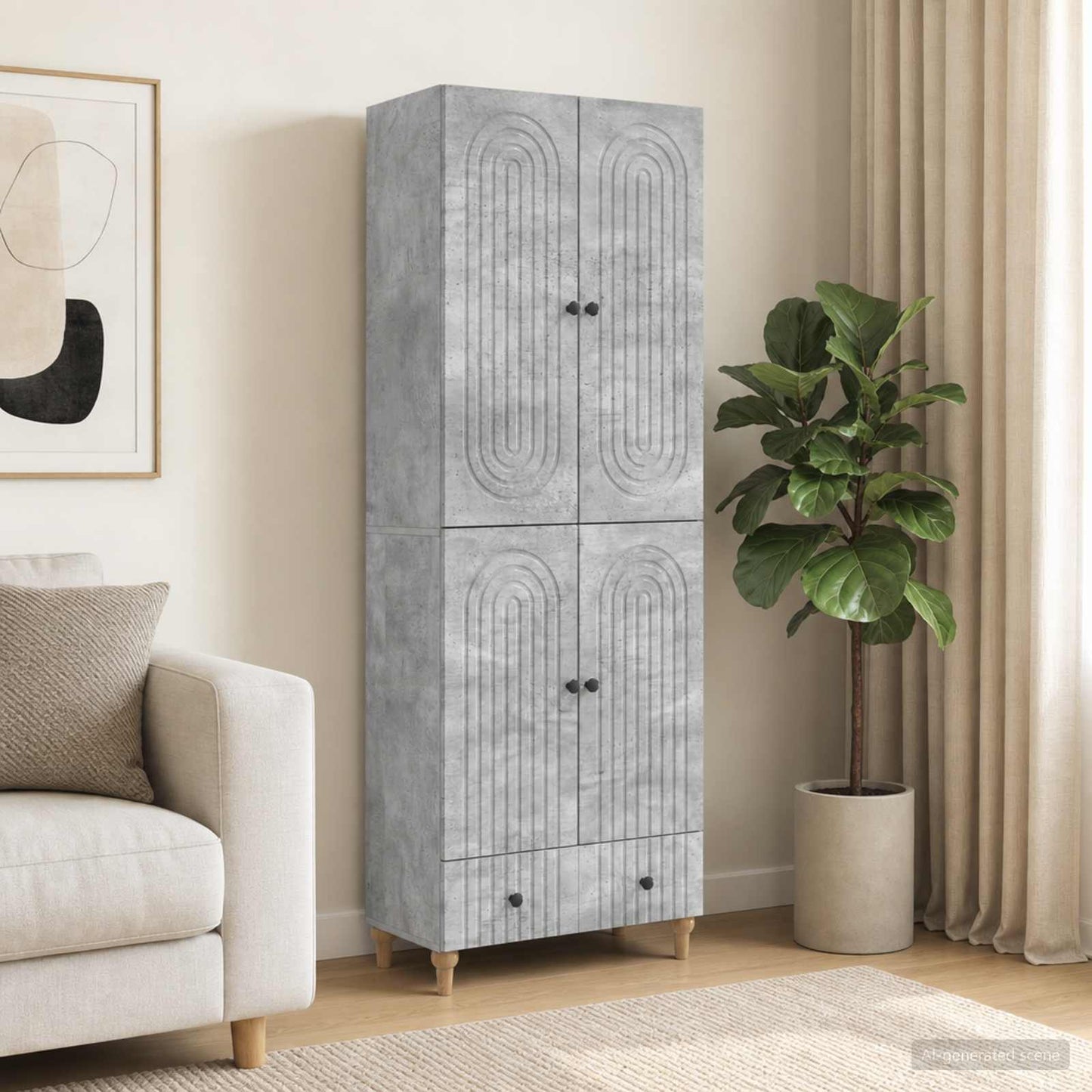 vidaXL Cabinet Set 2 pcs Engineered Wood