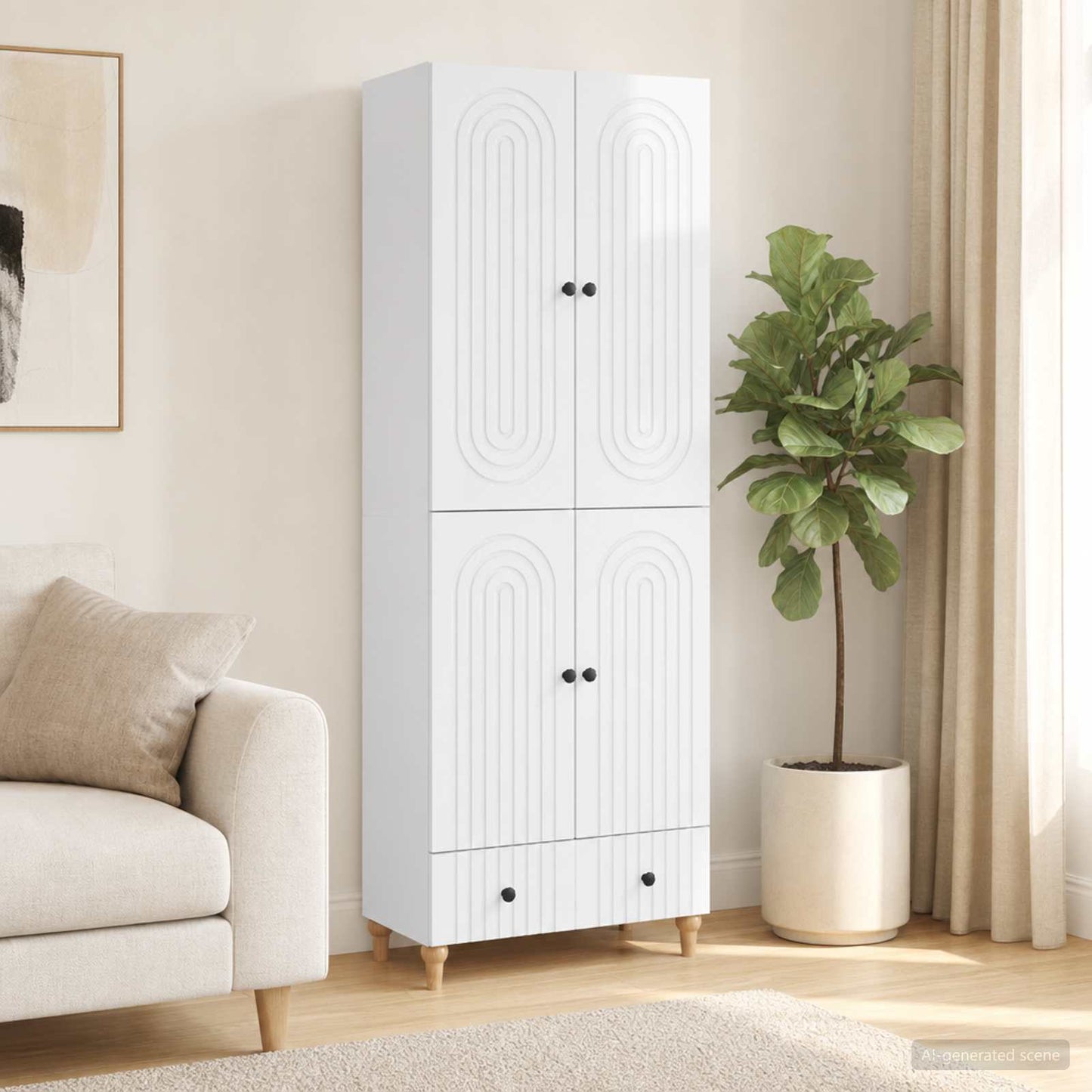 vidaXL Cabinet Set 2 pcs Engineered Wood