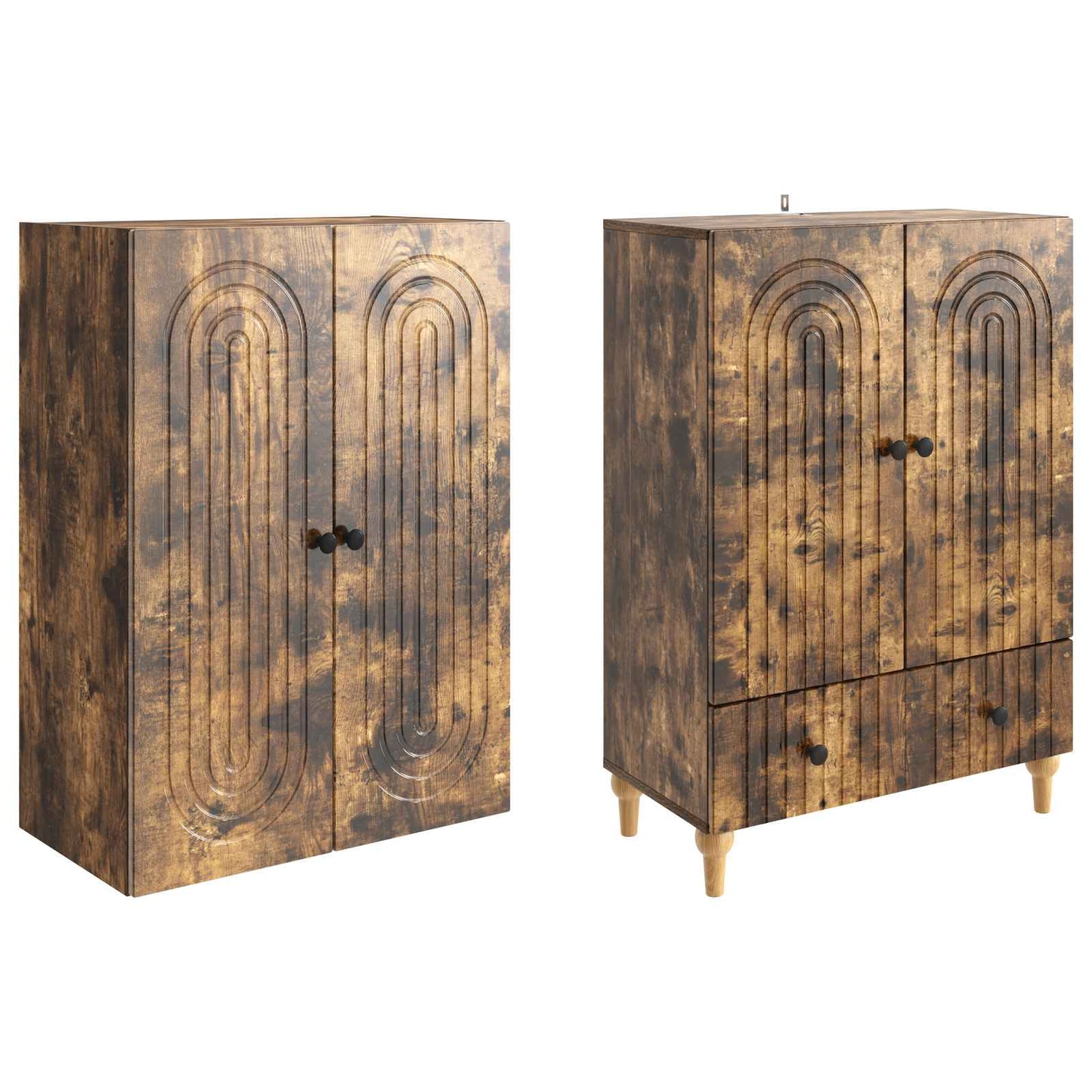 vidaXL Cabinet Set 2 pcs 66 x 34.5 x 95 cm Engineered Wood