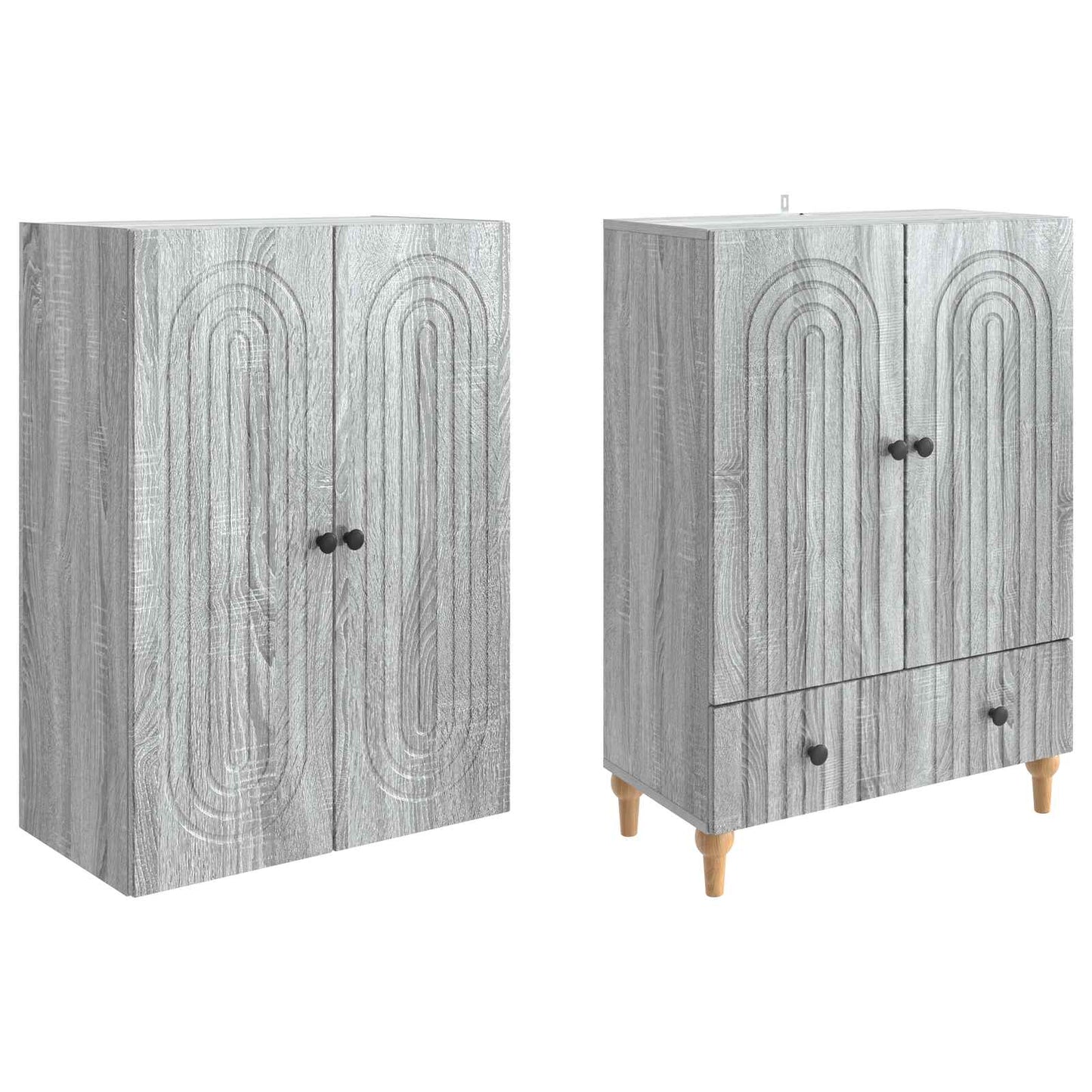 vidaXL Cabinet Set 2 pcs 66 x 34.5 x 95 cm Engineered Wood