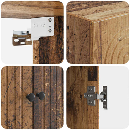 vidaXL Cabinet Set 2 pcs Engineered Wood