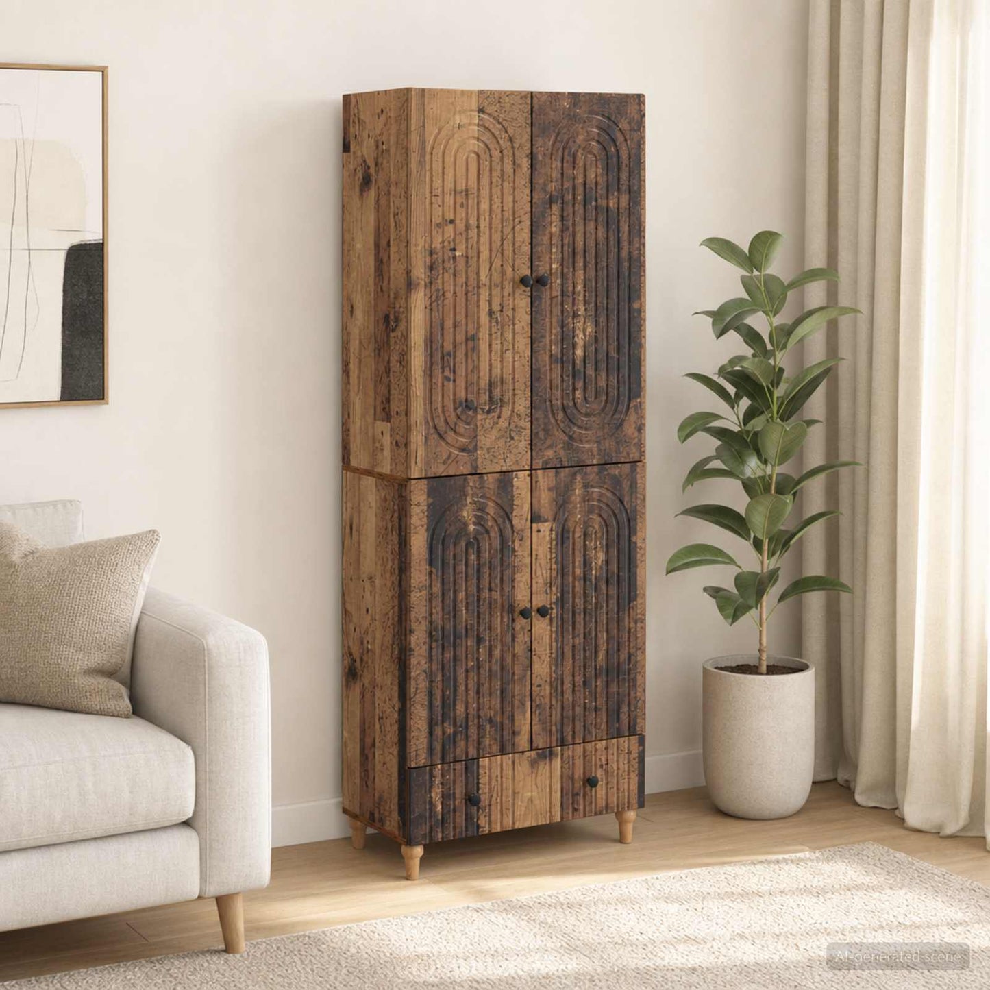 vidaXL Cabinet Set 2 pcs Engineered Wood