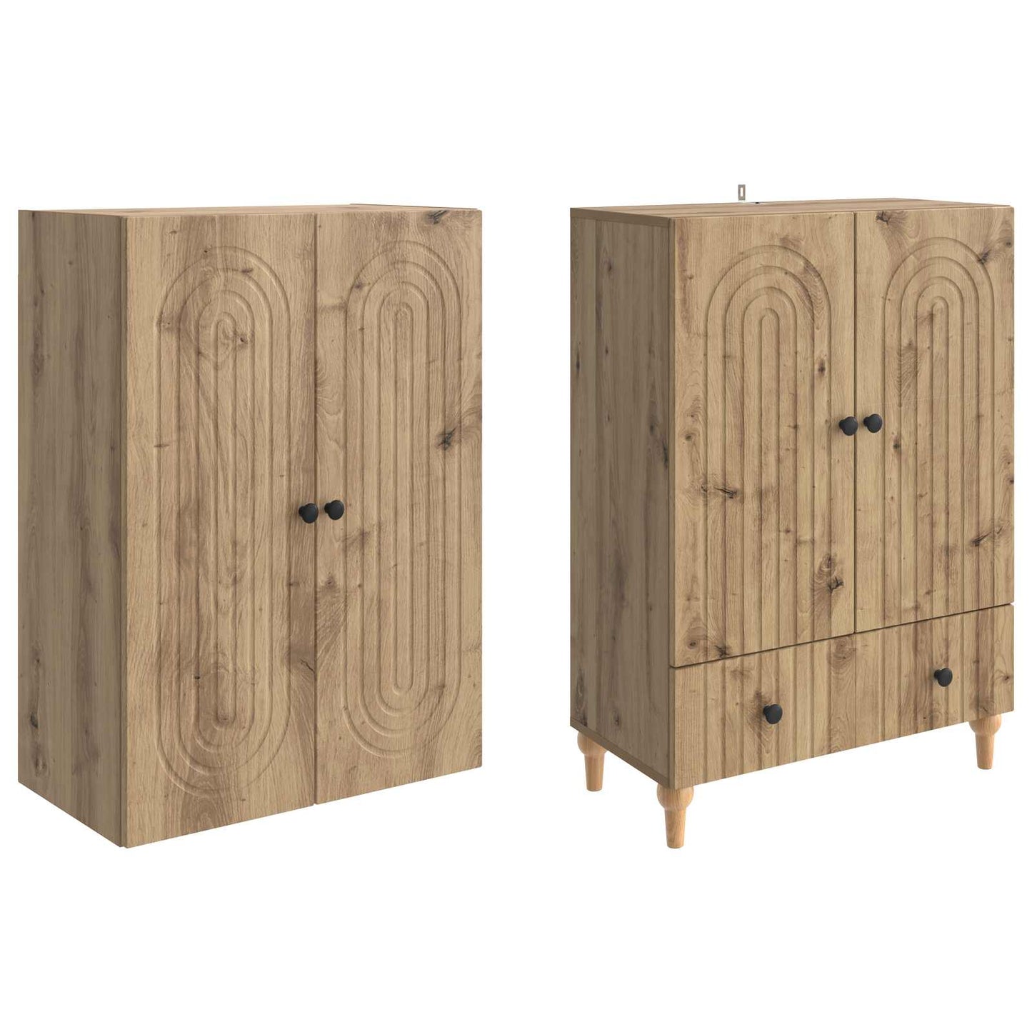 vidaXL Cabinet Set 2 pcs Engineered Wood