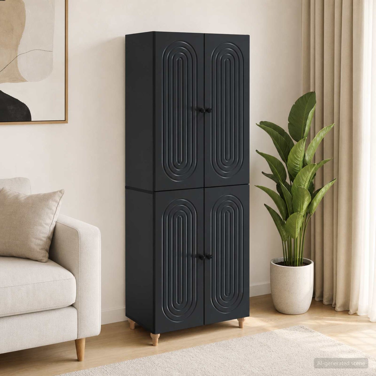 vidaXL Cabinet Set 2 pcs Engineered Wood