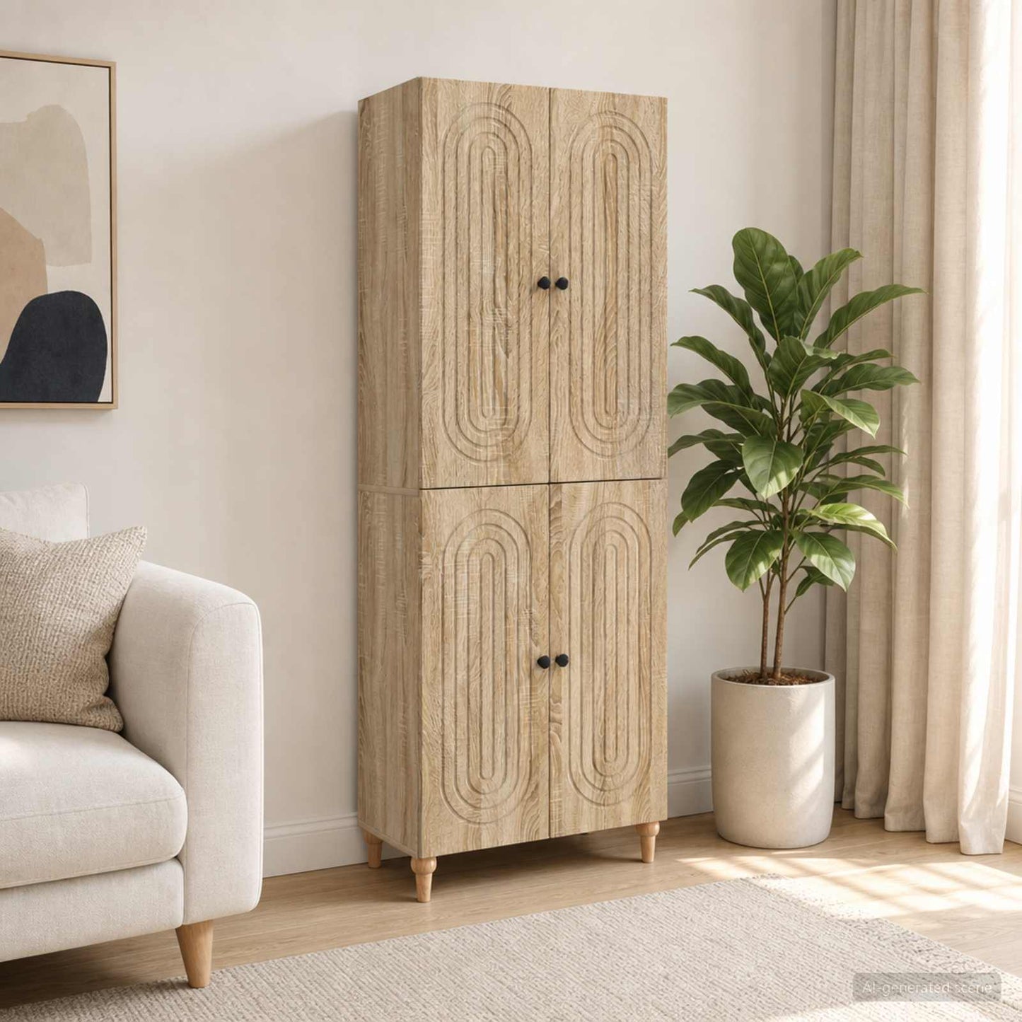 vidaXL Cabinet Set 2 pcs Engineered Wood