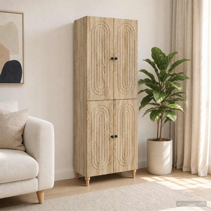 vidaXL Cabinet Set 2 pcs Engineered Wood
