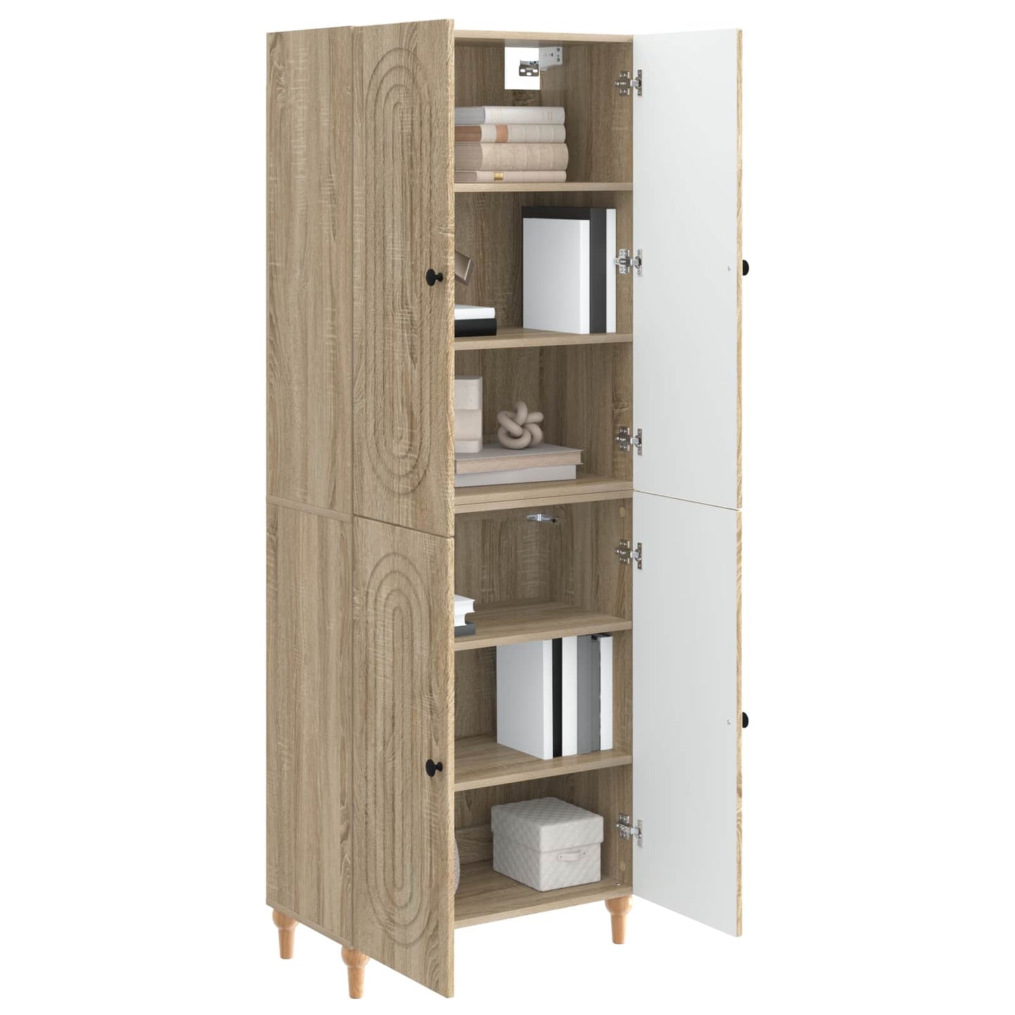 vidaXL Cabinet Set 2 pcs 66 x 34.5 x 90 cm Engineered Wood