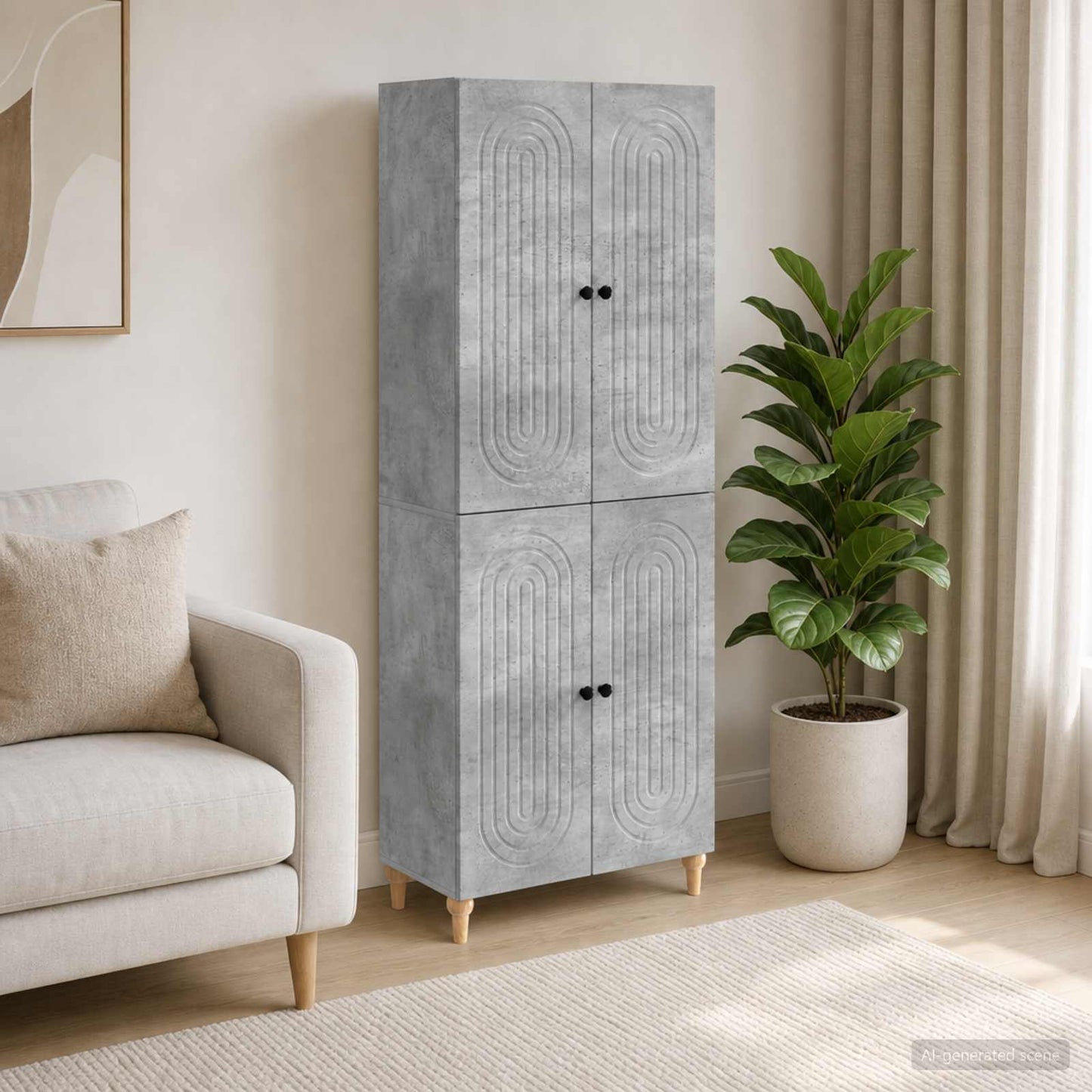 vidaXL Cabinet Set 2 pcs Engineered Wood