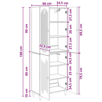 vidaXL Cabinet Set 2 pcs Engineered Wood