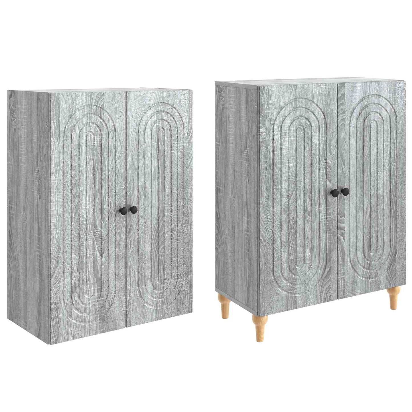 vidaXL Cabinet Set 2 pcs 66 x 34.5 x 90 cm Engineered Wood