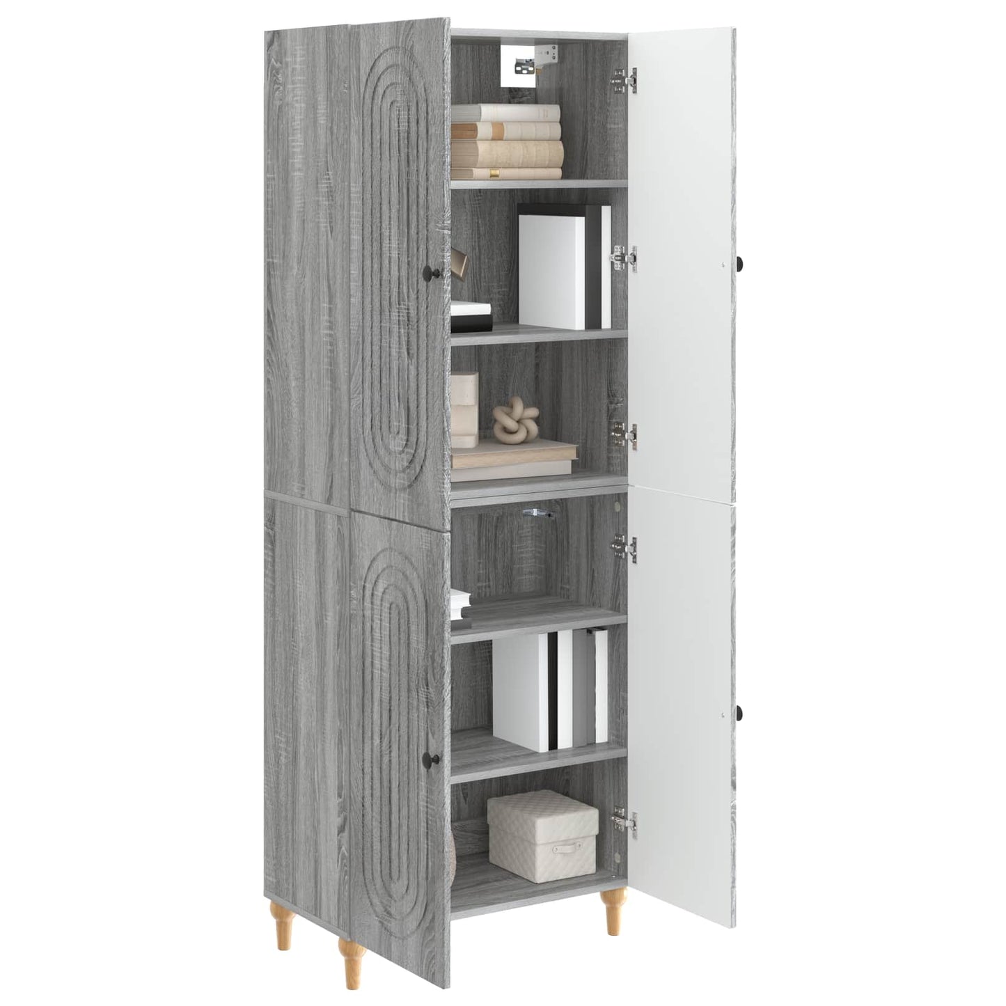 vidaXL Cabinet Set 2 pcs 66 x 34.5 x 90 cm Engineered Wood