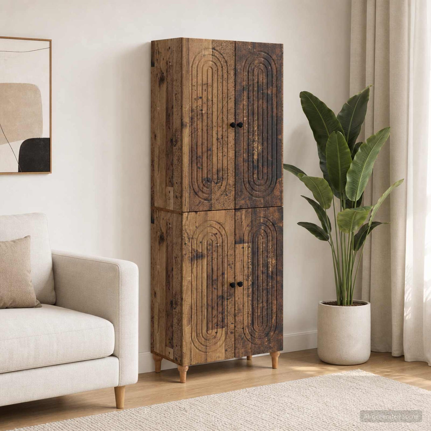 vidaXL Cabinet Set 2 pcs Engineered Wood