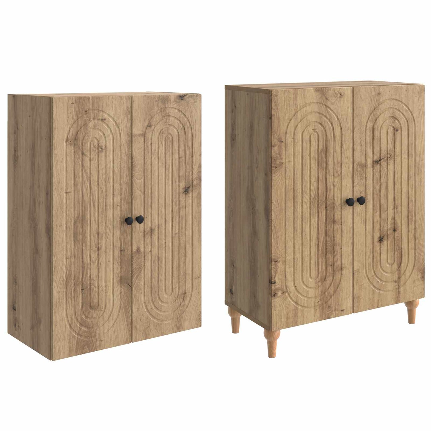 vidaXL Cabinet Set 2 pcs Engineered Wood