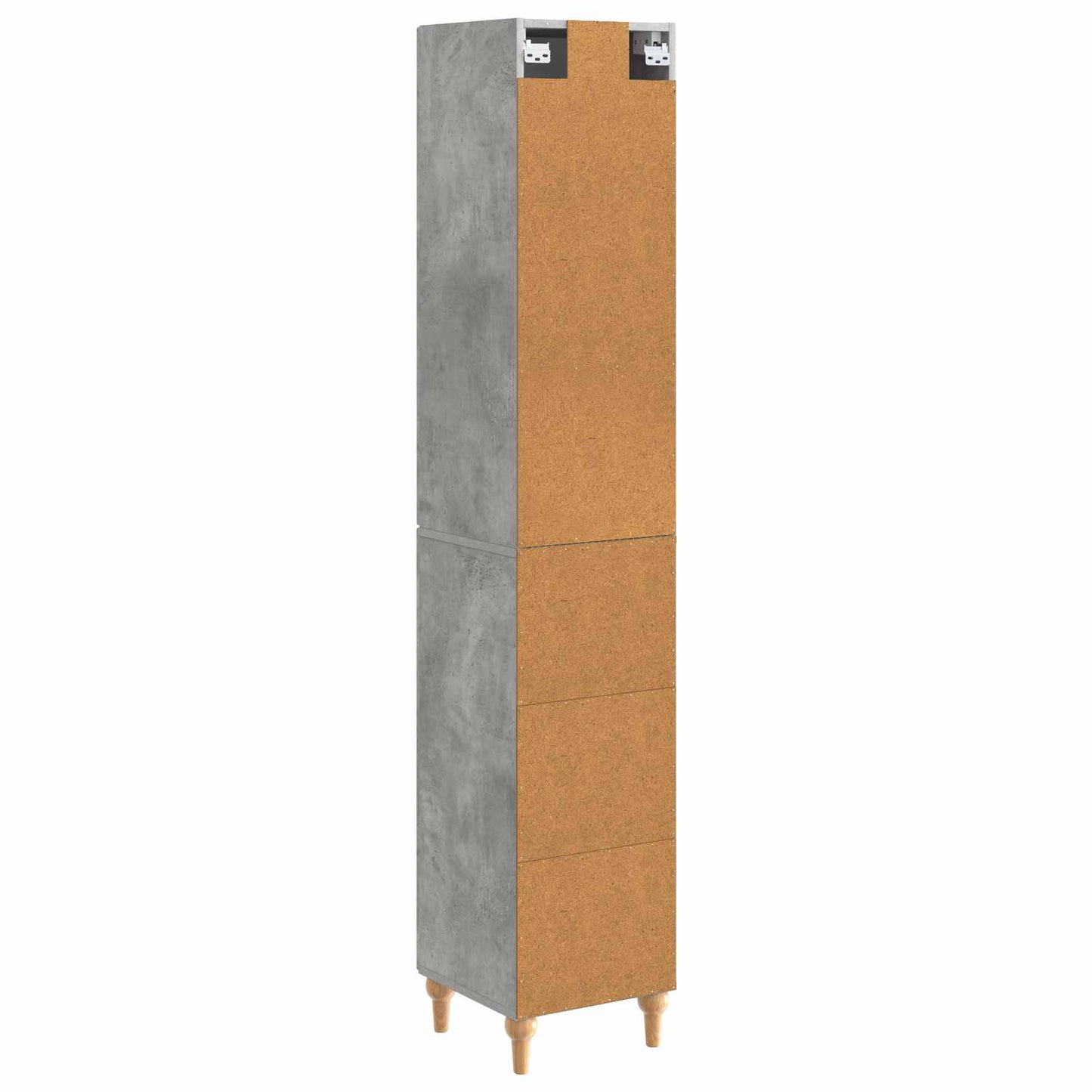 vidaXL Cabinet Set 2 pcs Concrete Grey Engineered Wood