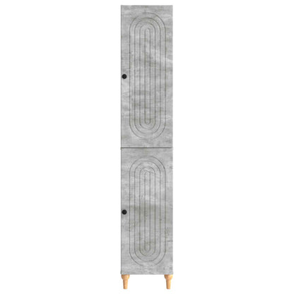 vidaXL Cabinet Set 2 pcs Concrete Grey Engineered Wood