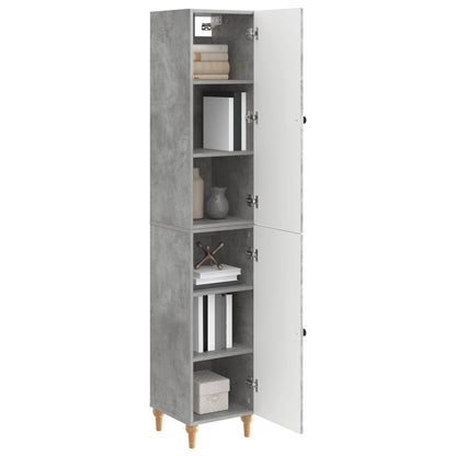 vidaXL Cabinet Set 2 pcs Concrete Grey Engineered Wood