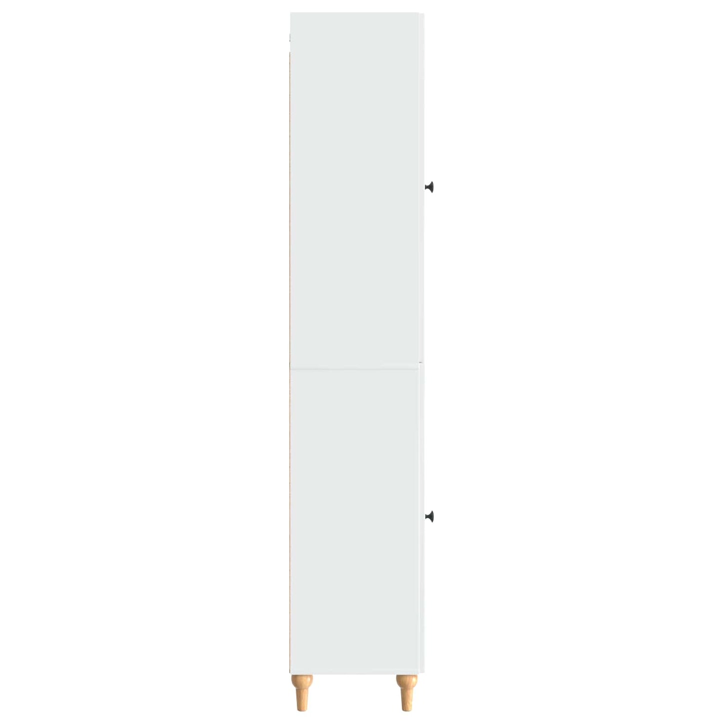 vidaXL Cabinet Set 2 pcs High Gloss White Engineered Wood