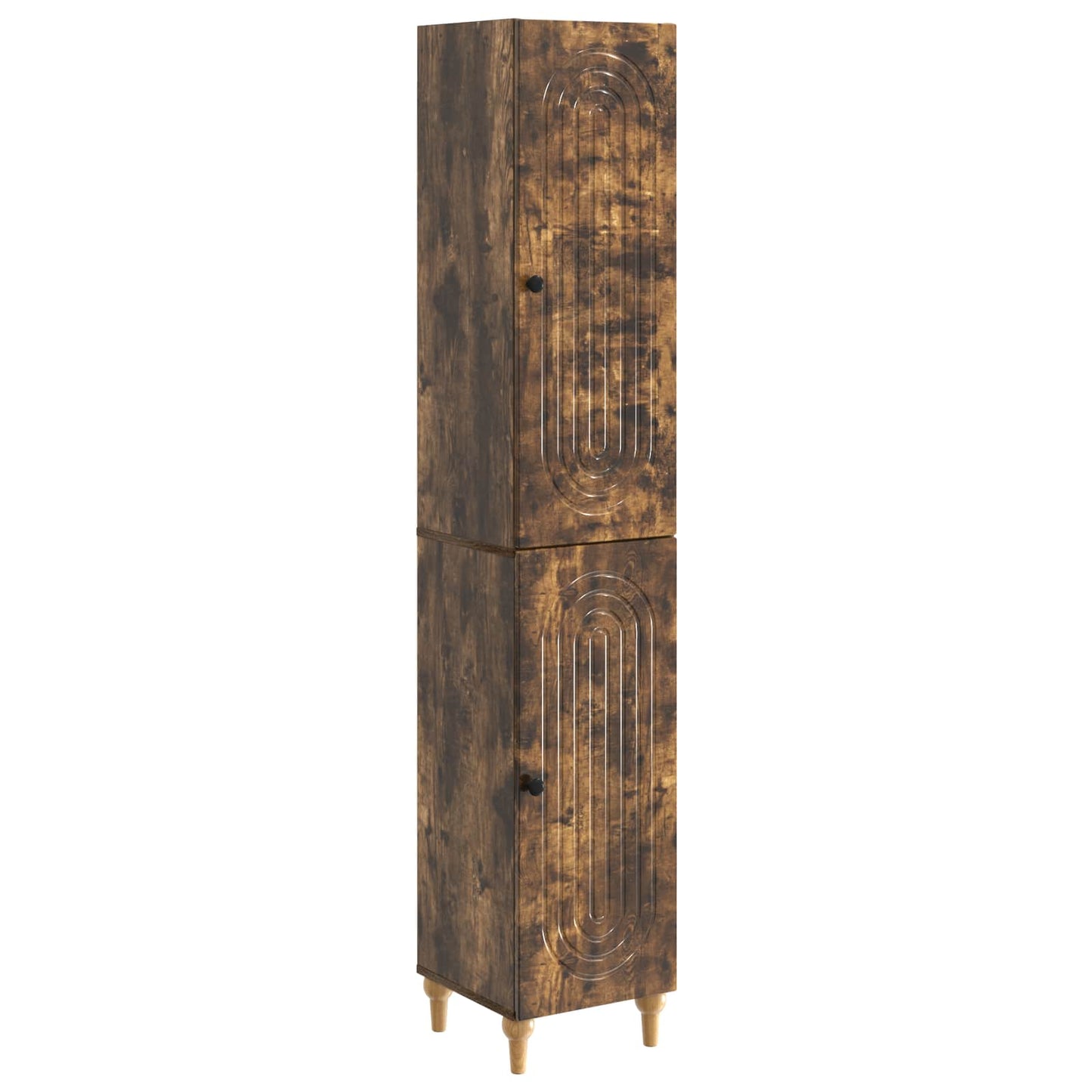 vidaXL Cabinet Set 2 pcs Smoked Oak Engineered Wood
