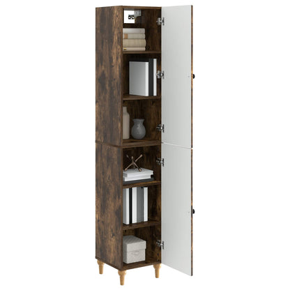 vidaXL Cabinet Set 2 pcs Smoked Oak Engineered Wood