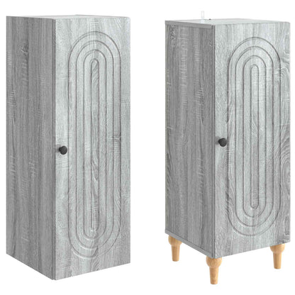 vidaXL Cabinet Set 2 pcs Grey Sonoma Engineered Wood