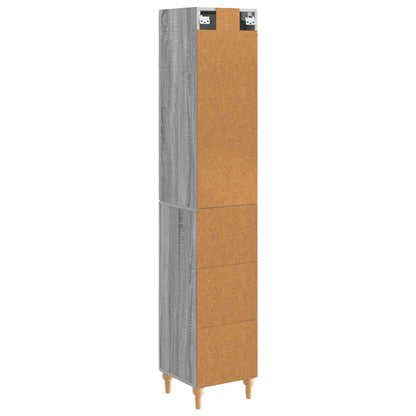 vidaXL Cabinet Set 2 pcs Grey Sonoma Engineered Wood